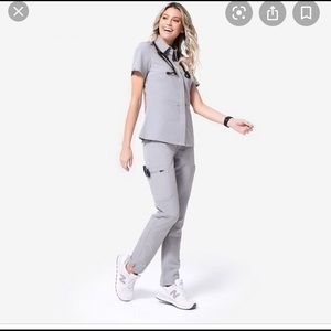 Figs Cement Malindi Scrub top